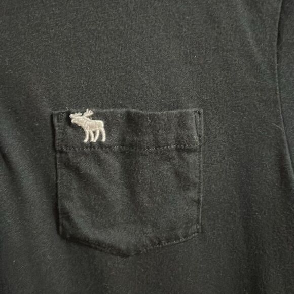 Black Abercrombie kids size 14 black button down shirt. - Picture 4 of 5